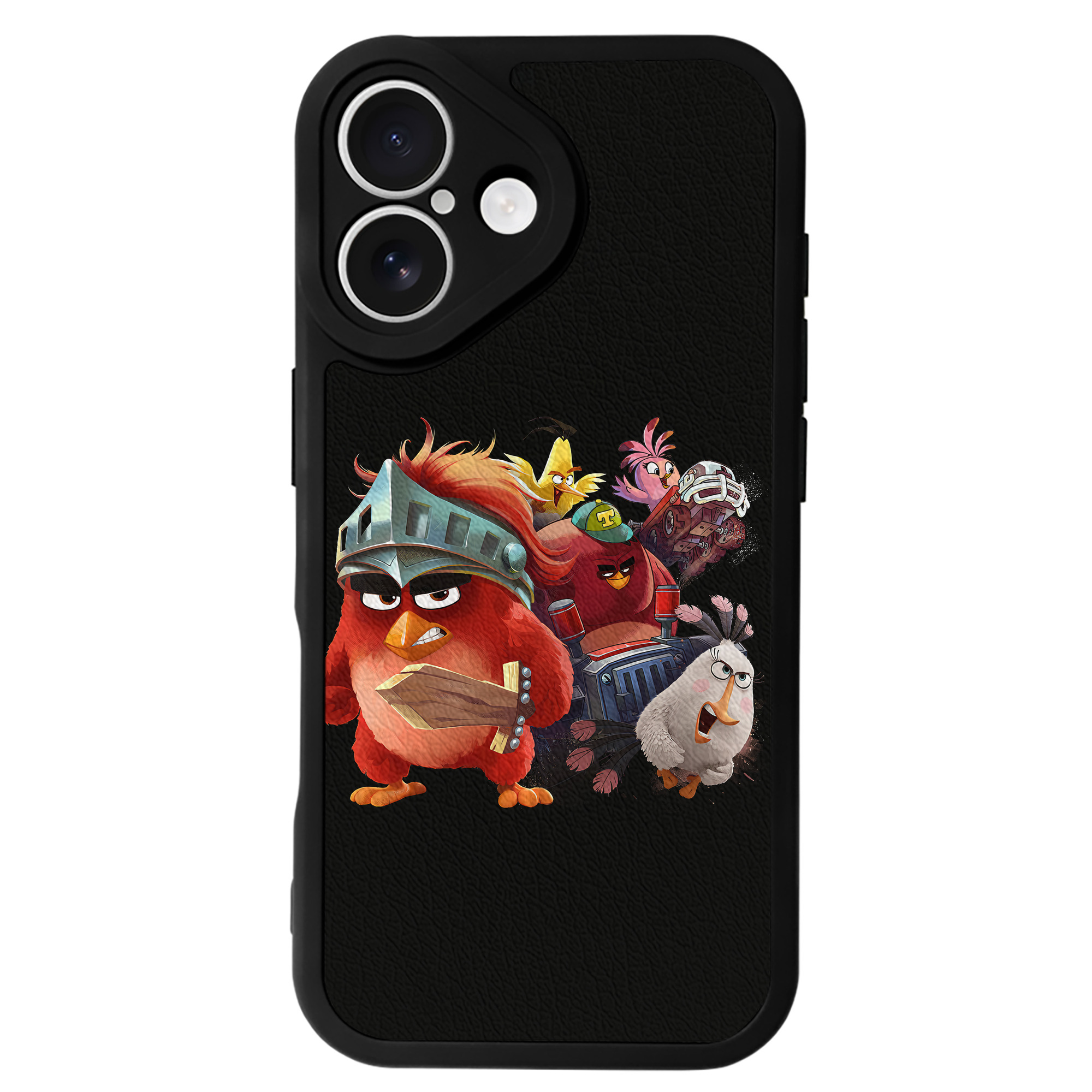 （画像用） Angry Birds アングリーバード 【iPhone 16シリーズ対応】シリコンスマホケース（レザー調） 材質：シリコン